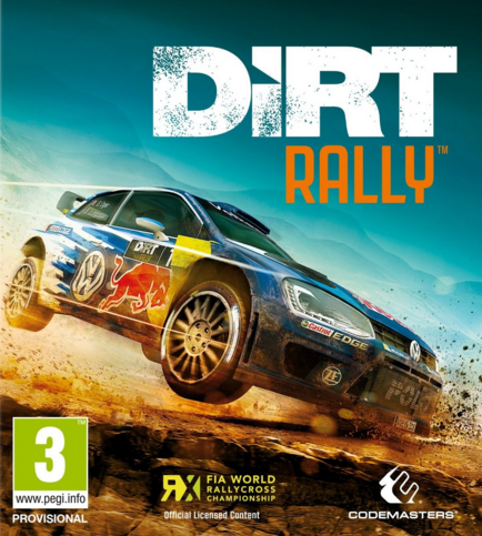 Das Cover zeigt ein Rally-Auto im Sprung unter dem DiRT-Schriftzug