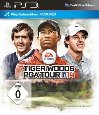 Das Coverbild zeigt Tiger Woods und zwei weitere Golfspieler.