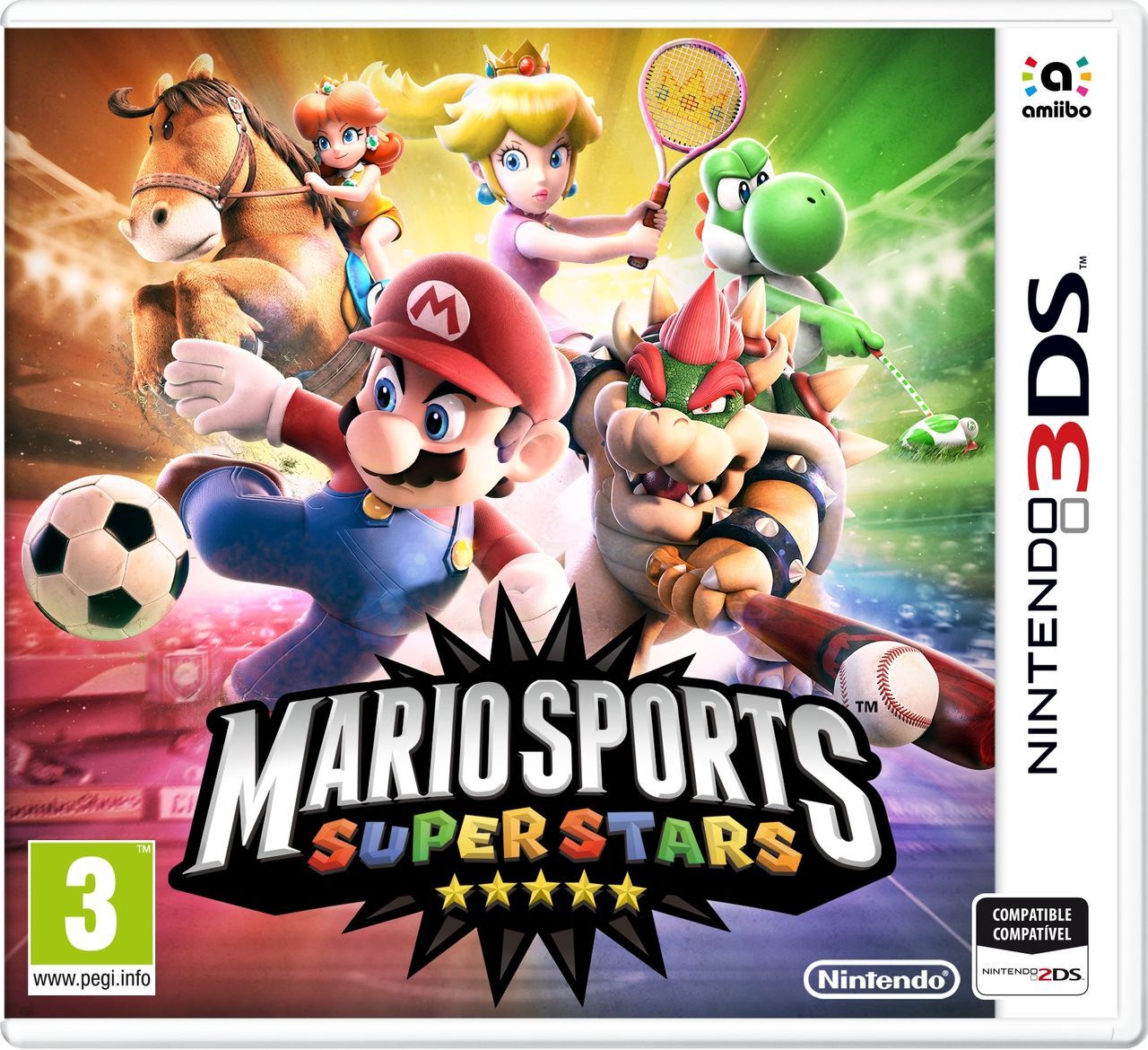Cover: Mario und andere Nintendo-Charaktere mit unterschiedlichen Sportutensilien. 