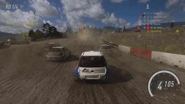 Screenshot des Spiels - Rennen 