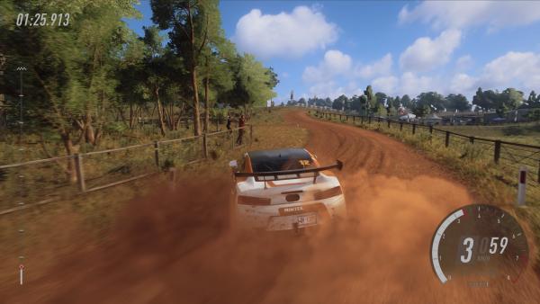 Screenshot des Spiels - Rennen