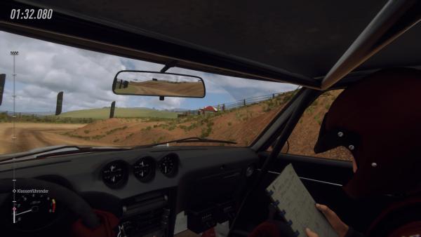 Screenshot des Spiels - Blick aus dem Fahrzeug