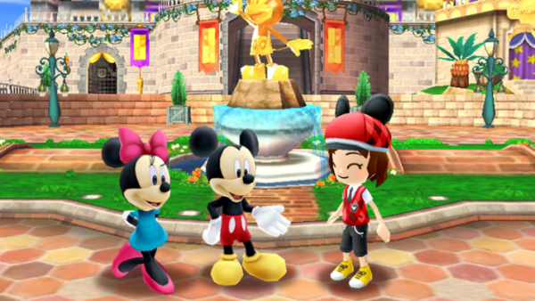 ein Avatar trifft auf Mickey und Minnie Mouse