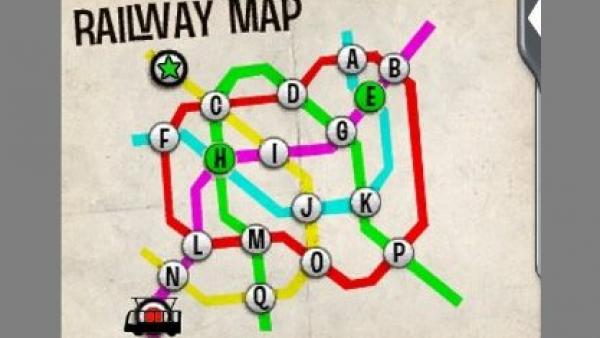 Der Plan eines U-Bahnnetzes.