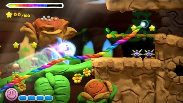 Screenshot: leuchtender Kirby