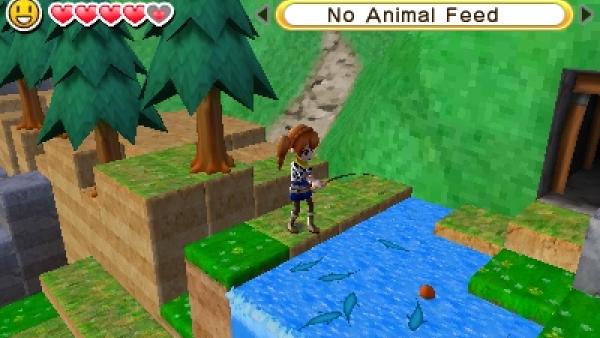 Screenshot: ein Mädchen fischt