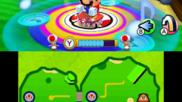 Screenshot: ein Mario aus Karton