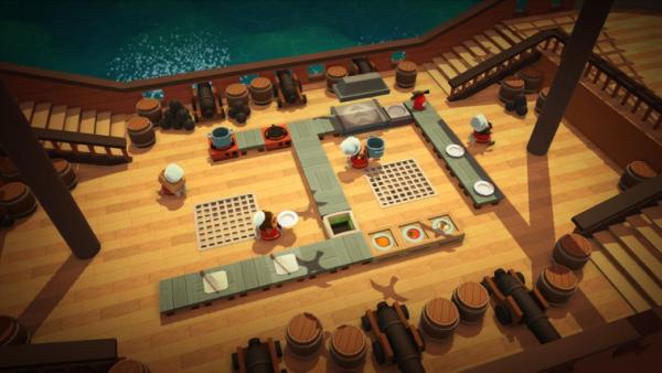 Screenshot: eine Küche auf einem Schiff