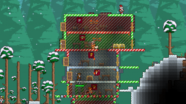Screenshot: Weihnachtliches Haus in einer Schneelandschaft (PC-Version)