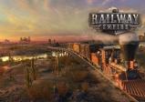 Titelbild des Spiels - Eine Dampflok fährt durch eine amerikanische Landschaft
