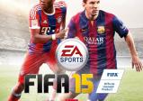 Cover von Fifa 15 mit David Alaba und Lionel Messi in Spielerpose