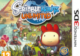 Cover von "Scribblenauts Unlimited" mit einem Zeichentrickmännchen auf einer Wiese 