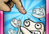 Icon des Spieles, ein Finger, der ängstlich dreinsehende Spermien zerdrückt.