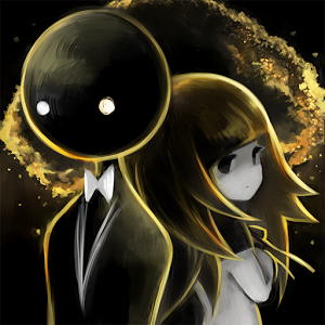 Cover: Eine dunkle Person im Anzug und ein Mädchen im Anime-Stil stehen Rücken an Rücken. 